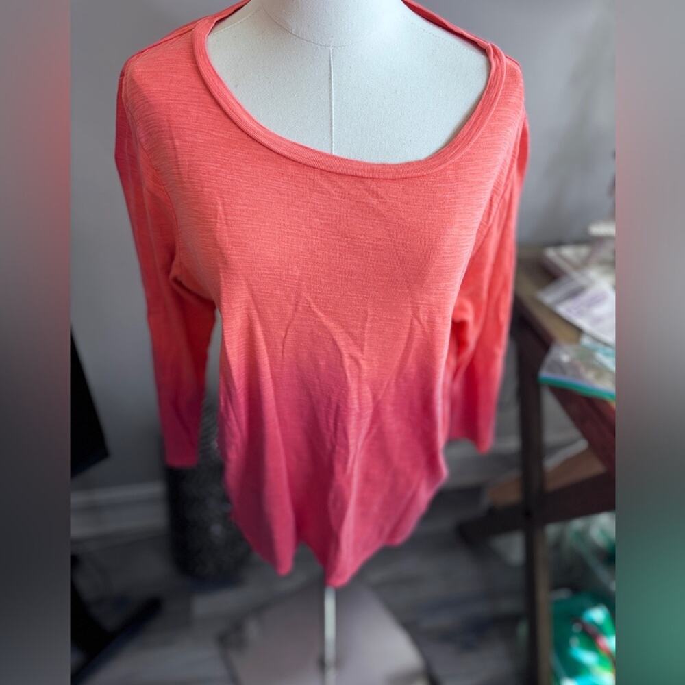Tommy Bahama Coral to Pink Ombre Long Sleeve Tee